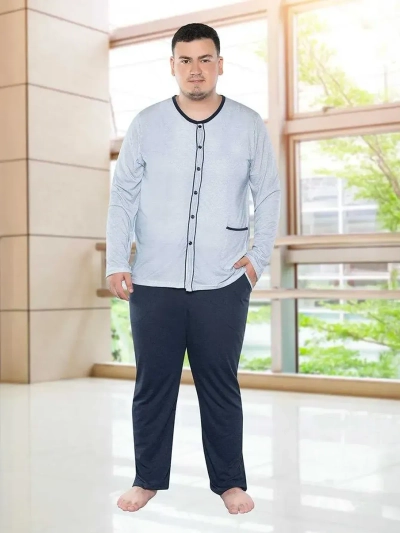 Pyjama en coton pour hommes de la marque Royalfashion, GRANDE TAILLE