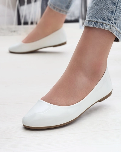 Ballerines laquées blanches pour femme Fama - Footwear