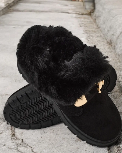 Royalfashion Bottes courtes pour femmes a'la bottes de neige Dobis