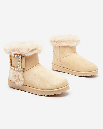 Royalfashion Bottes pour femmes a'la bottes de neige avec ornement Galaes