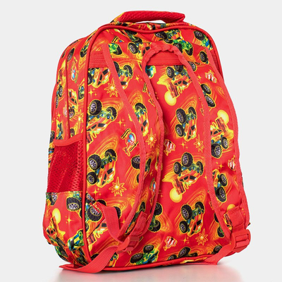 Sac à dos scolaire rouge avec voitures - Accessoires