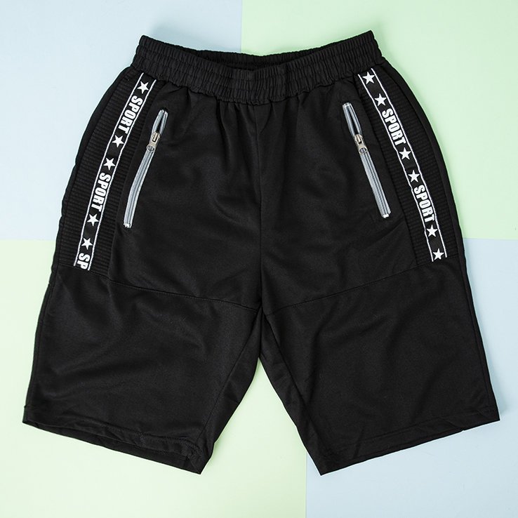 Pantalon de jogging noir à rayures pour homme - Vêtements