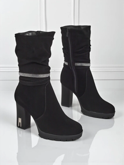 Bottines Ashlen Bloom mates pour femmes à talons carrés
