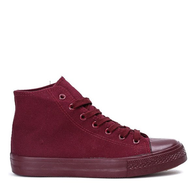 Sneakers classiques bordeaux Laurette - Chaussures 1