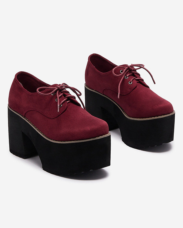 Demi-souliers à lacets marron pour femmes sur une semelle solide Lobera - Footwear