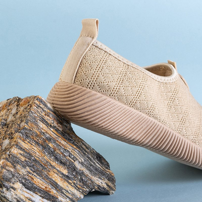 Baskets à enfiler Smegin beiges pour femmes - Footwear