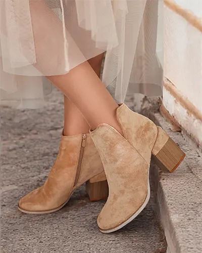 Royalfashion Bottes eko en daim Ovi pour femmes