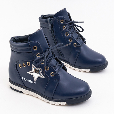 Bottines de randonnée enfant bleu marine Neima - Footwear