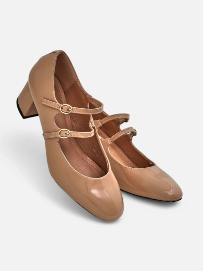 Royalfashion Patente femmes escarpins à talons avec brides Ovigs