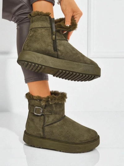 Royalfashion Bottes courtes de style bottes de neige pour femmes Aurelia Classico