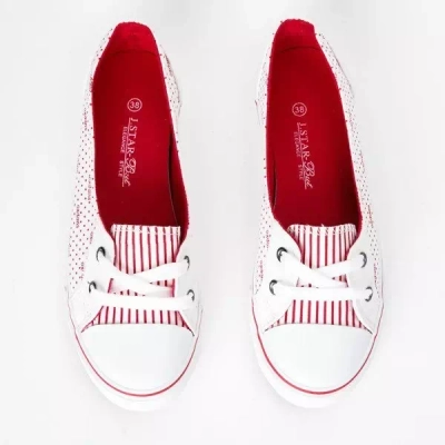 OUTLET Baskets blanches et rouges de Botana - Chaussures