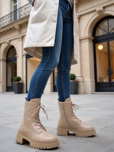 Royalfashion Bottes à lacets Bumalo pour femme