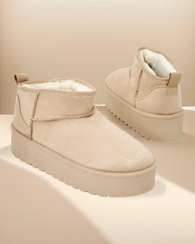 Royalfashion Bottes courtes pour femmes de neige Komano