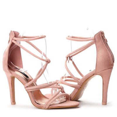 Sandales roses pour femmes à talon haut Nagrassi - Chaussures