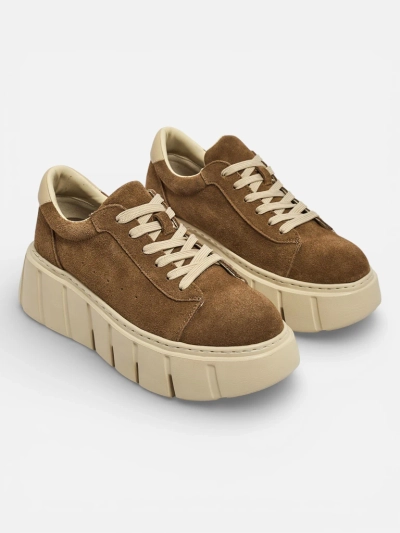 Baskets de sport pour femmes en cuir naturel Eller