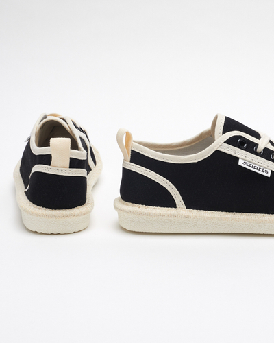 Baskets pour femmes tissées Mokida noires - Chaussures