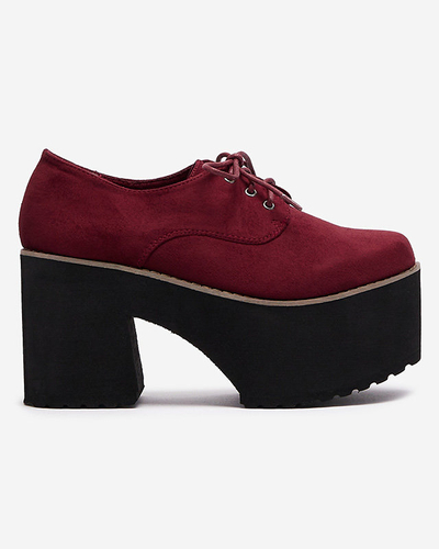 Demi-souliers à lacets marron pour femmes sur une semelle solide Lobera - Footwear