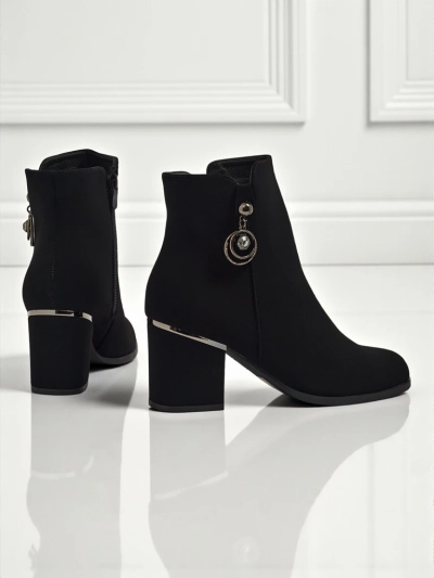 Bottines pour femmes mates à talons épais Vioi