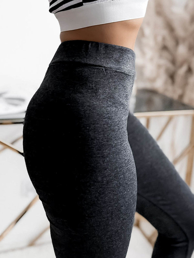 Leggings pour femmes en gris foncé- Vêtements