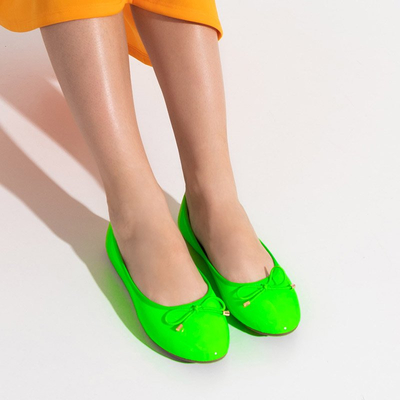 Ballerines Femme Suzzi Laque Vert Fluo - Chaussures