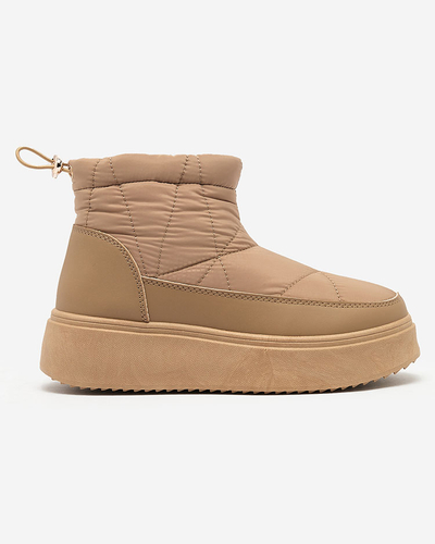 Royalfashion Bottes de neige à enfiler pour femme de couleur marron Armeda