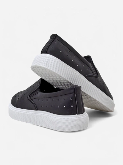 Royalfashion Chaussures à enfiler perforées pour femmes Emayla