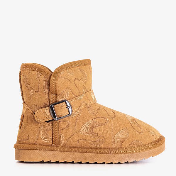 Bottes de neige marron pour enfants avec boucle Smaragda - Footwear