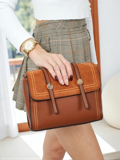 Petit sac à main pour femmes en cuir écologique Elore