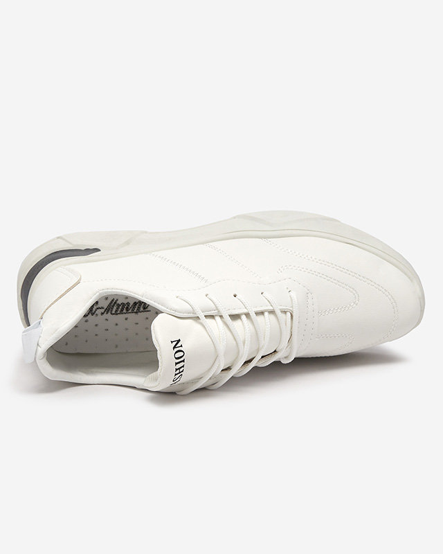 OUTLET Chaussures de sport en cuir écologique pour hommes en blanc Frossg- Footwear