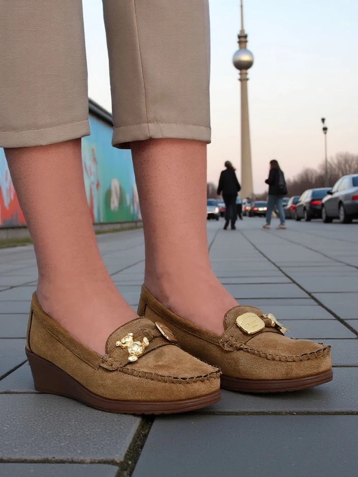 Royalfashion Mocassins femmes sur une faible plateforme Mollan