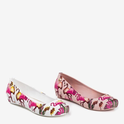 OUTLET Meliski rose avec imprimé flamant rose Copteria - Chaussures