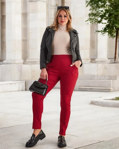 Tregging isolé bordeaux femme - Vêtement