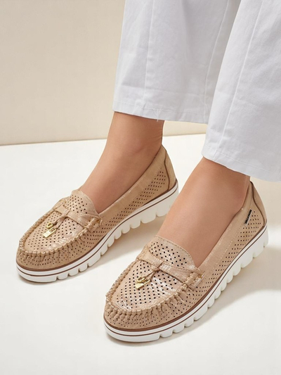 Royalfashion Mocassins perforés pour femmes Elissas