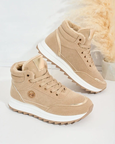 Royalfashion Baskets chauffantes pour femme avec fourrure Casill