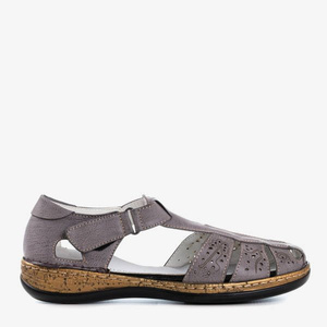 Sandales pour dames Cabin Cut Out grises - Chaussures