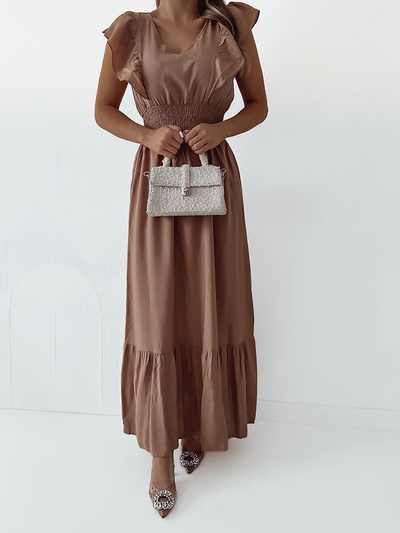 Royalfashion Robe midi pour femme