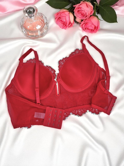 Royalfashion Soutien-gorge rembourré pour femme avec dentelle, style corset Grace Corset