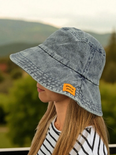 Chapeau pour femmes Athena Denim Look bob en polyester, confortable