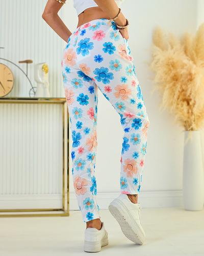 Royalfashion Pantalon femme en tissu floral