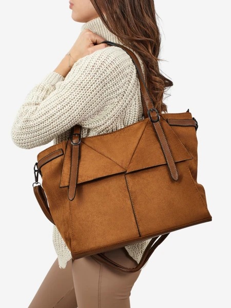 Sac à main shopper pour femmes en éco-daim Daville