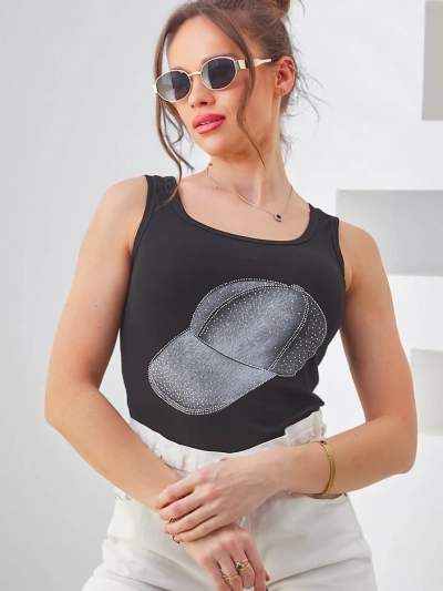 Top en coton pour femmes Royalfashion avec cap