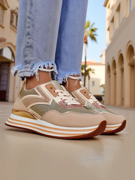 Royalfashion Baskets pour femmes avec paillettes Borovis