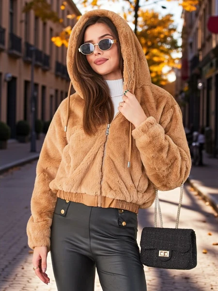 Veste en fausse fourrure pour femme de Royalfashion