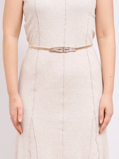 Aurelia Classico – Ceinture dorée en métal pour femmes avec fermeture décorative