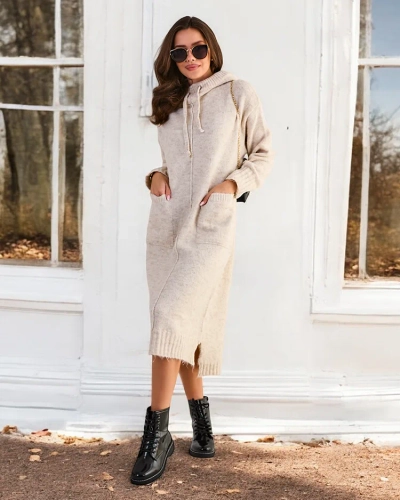 Robe-pull longue pour femme Royalfashion