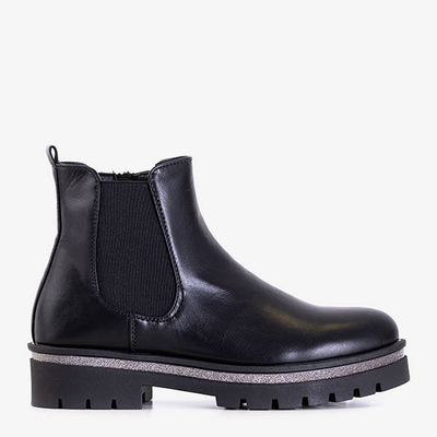 Bottines femme en éco-cuir noir Larentina - Footwear