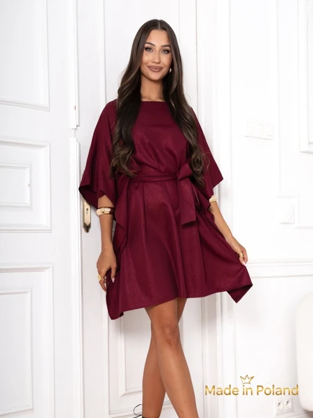 Aurelia Robe Bordeaux Élégante
