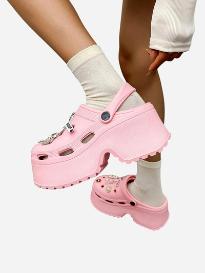 Tongs en caoutchouc Royalfashion pour femmes avec décorations Dellos