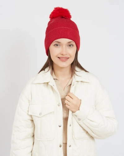 Chapeau doublé pour femmes Royalfashion avec pompon