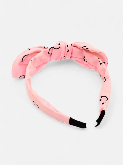 Royalfashion Bandeau pour enfants avec un nœud à imprimé de visages souriants